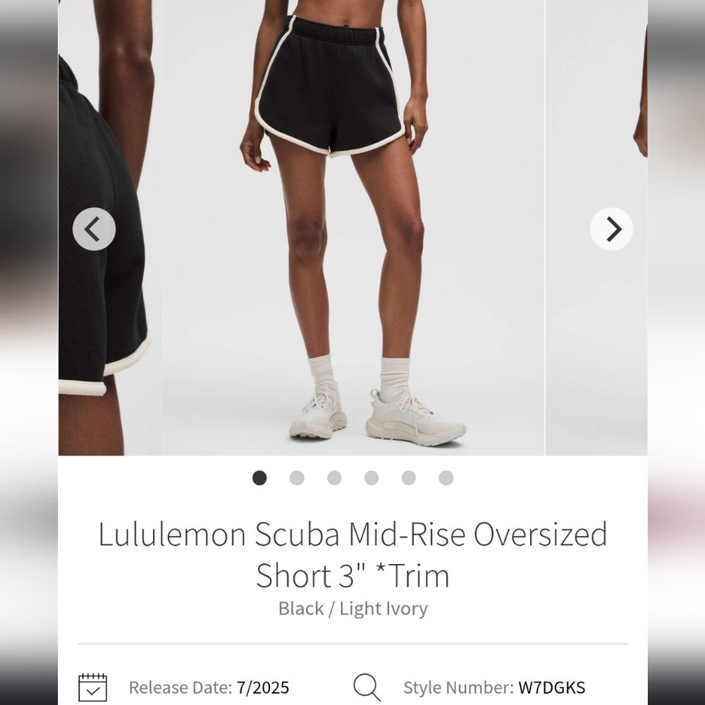 🆕️🍋Lululemon🍋 New Release! Scuba Oversized Short 3"